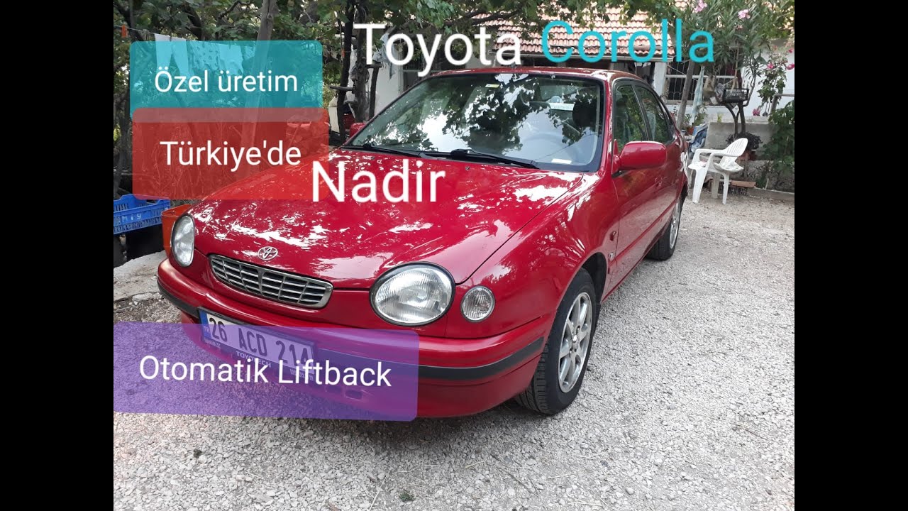 Toyota Corolla-Linea Luna Special-Liftback Otomatik-1999 Model-İngiltere Üretimi-Türkiye'de Nadir