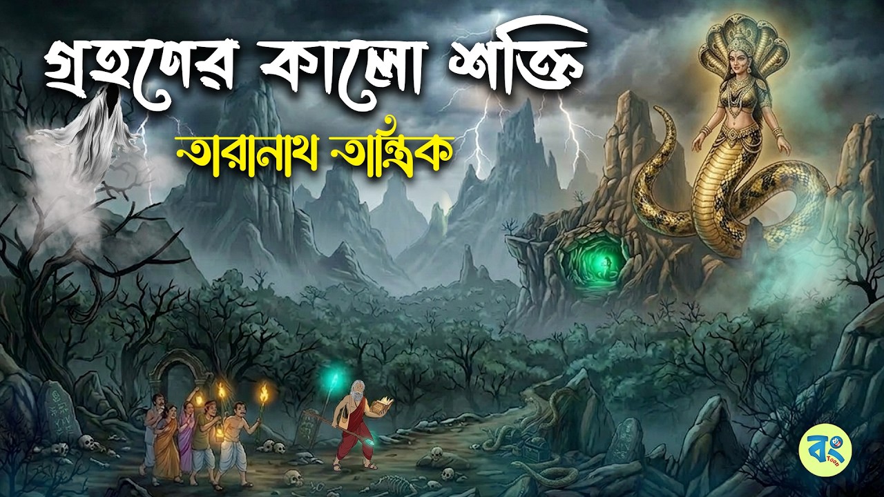 গ্রহণের কালো শক্তি - Taranath Tantrik Golpo | Bangla Bhuter Golpo | Bhuter Cartoon