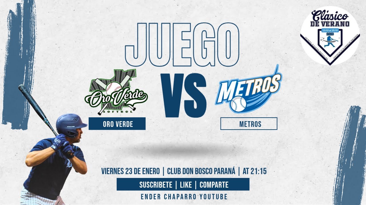 EN VIVO  | METROS 🆚 ORO VERDE | CL&Aacute;SICO DE VERANO 2026🥎