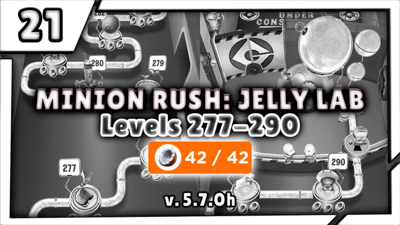 Minion Rush: Jelly Lab | Levels 277-290 – All Fruits Collected! (FULL VIDEO) | Minion Rush Gameplay