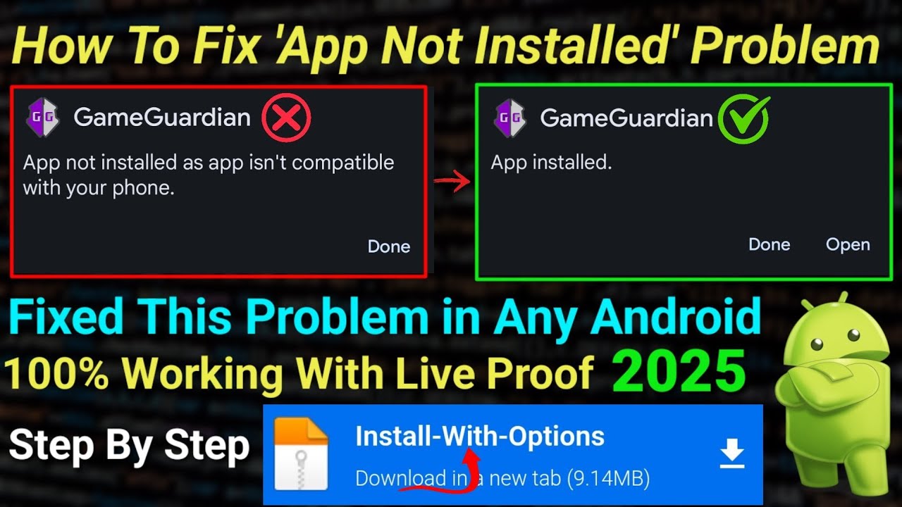 How To Fix 'App not installed as app isn't compatible with your phone.' Problem On Any Android 2025