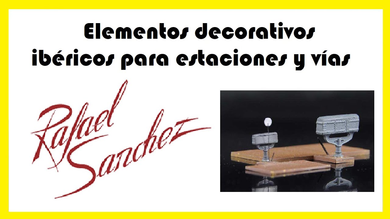 Construcción de Módulos AMFT: Elementos ferroviarios para estación. Artesano: Rafa Sánchez (Parte 1)