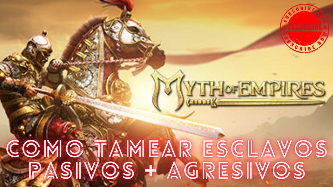 Myth of Empires Tamear Esclavos pasivos + agresivos y Entrenamiento