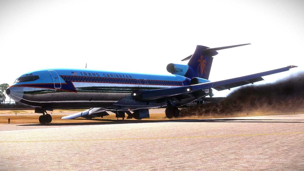 Boeing 727 se estrella al aterrizar en las Islas Vírgenes - Trans Caribbean 505