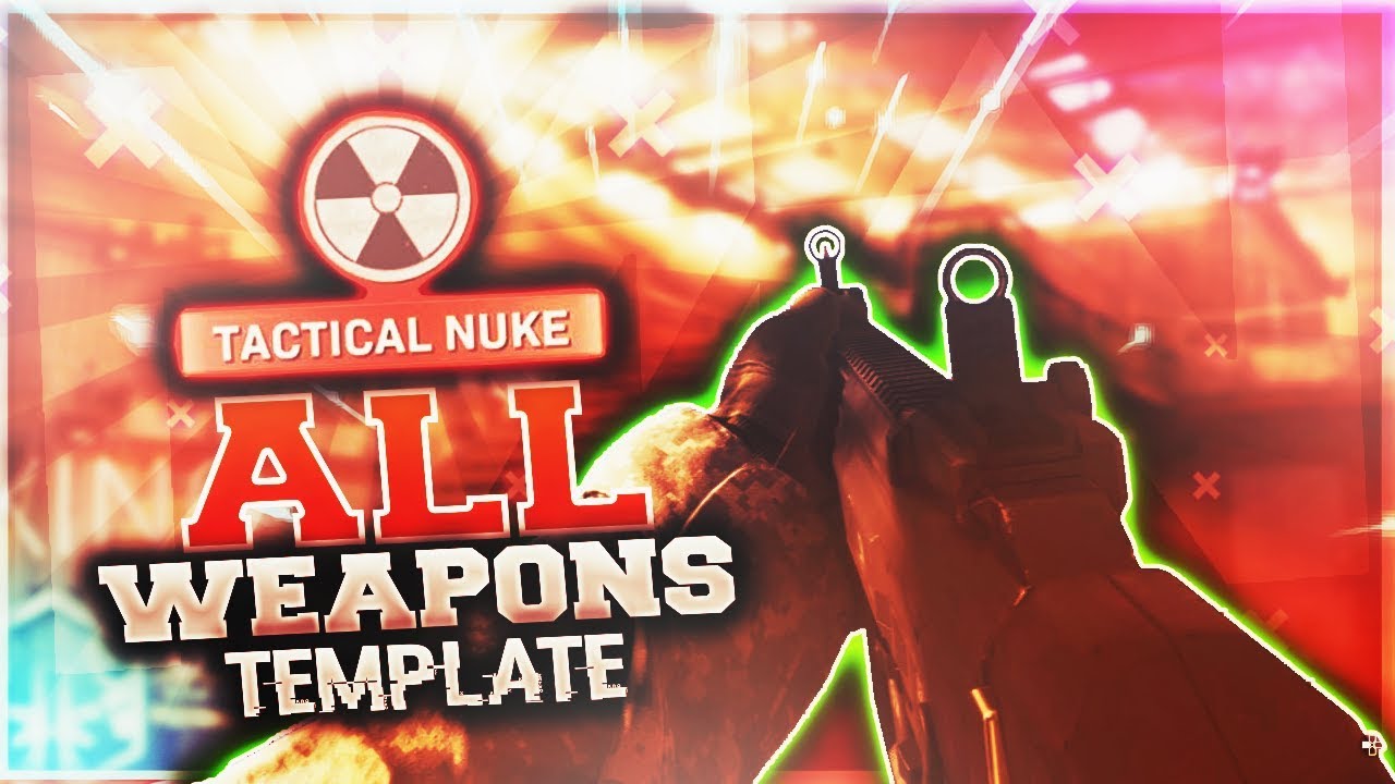 COD Modern Warfare ALL WEAPONS Thumbnail Template!