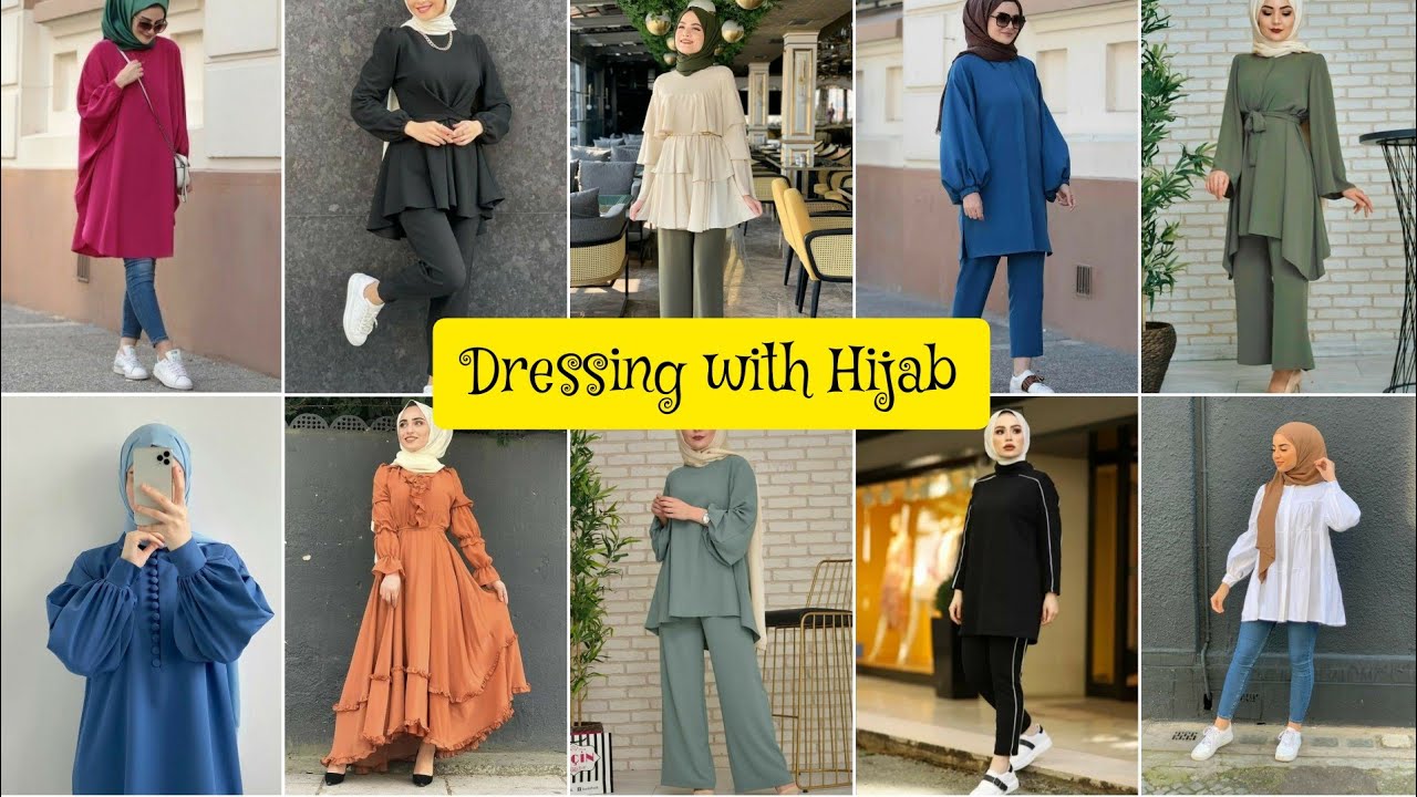 Hijab Outfit Idea's For Girls || Hijab with modern dresses