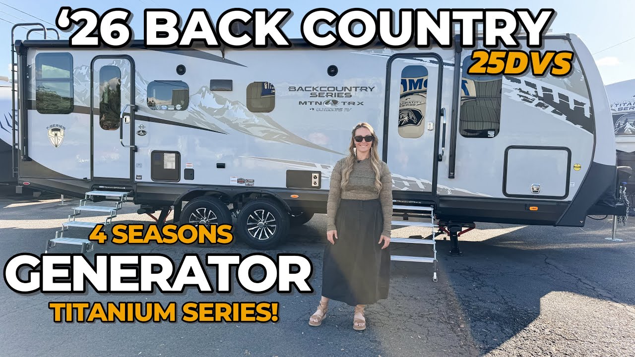 New ‘26 Back Country 25DVS Luxury Off-Grid Trailer! 100 Gallon Water, On Board Generator, 4 Seasons!