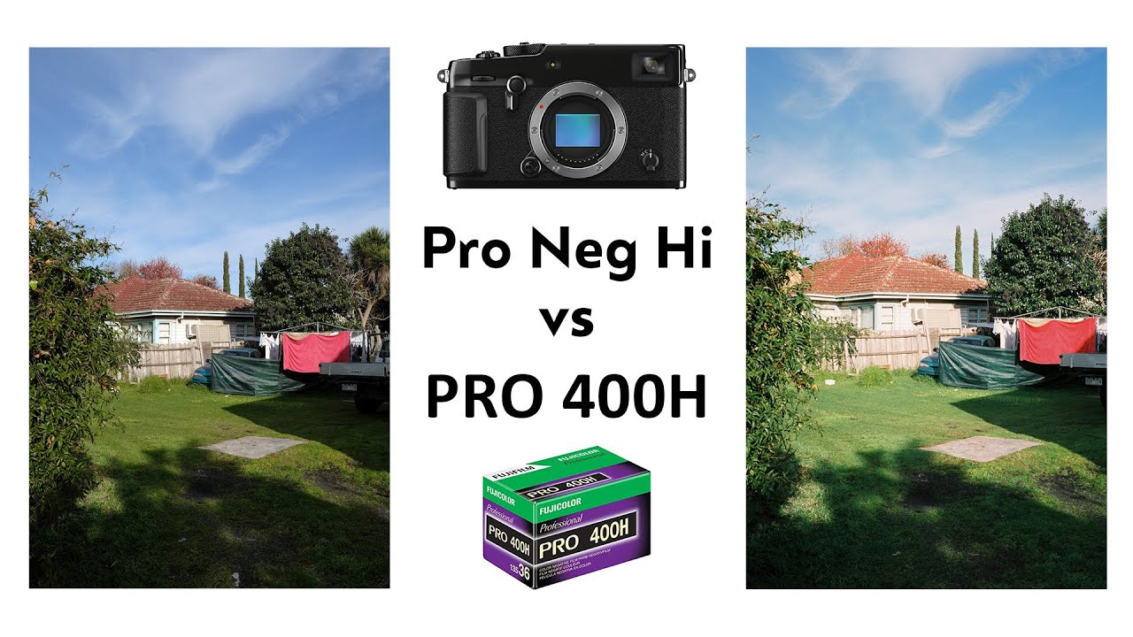 Fuji Pro 400H в сравнении с симуляцией Pro Neg Hi (X-Pro3)