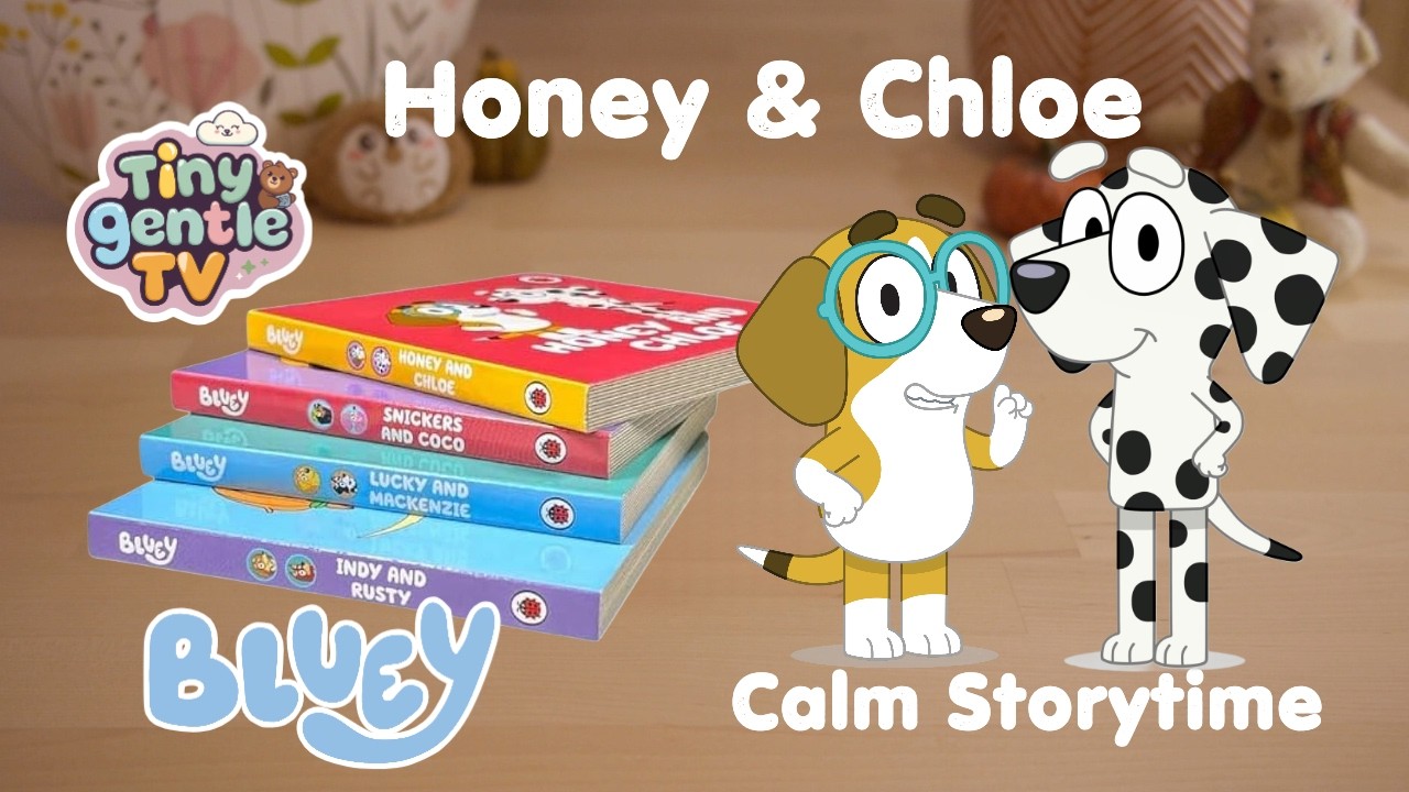 Honey and Chloe Bluey Book | Relaxing reading | Story time for toddlers with a BlueyBook