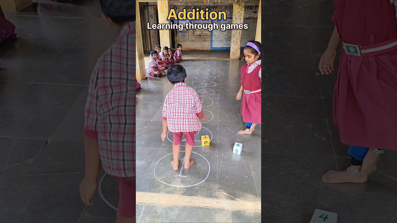 Addition - Learning through games | Numbers | Teacher Innovation Ideas #addition #maths #shorts #yt