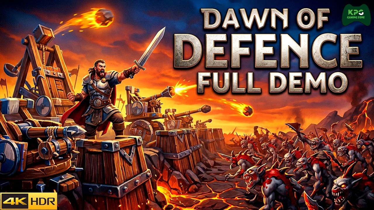 Dawn Of Defense - Full Demo Gameplay Walkthrough 4K 2160p Ultra HD