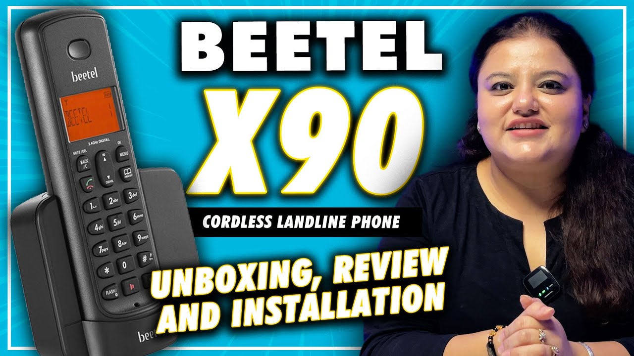 Beetel x90 cordless phone 2.4Ghz  with Caller ID | Unboxing & Setup