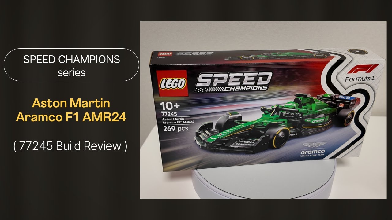 LEGO Aston Martin Aramco F1 AMR24 (77245) build review full ver. #lego #legospeedchampions