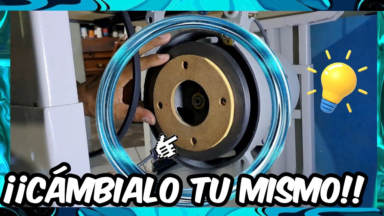 Como CAMBIAR el CORCHO del FRENO de un MOTOR de una MAQUINA de coser.