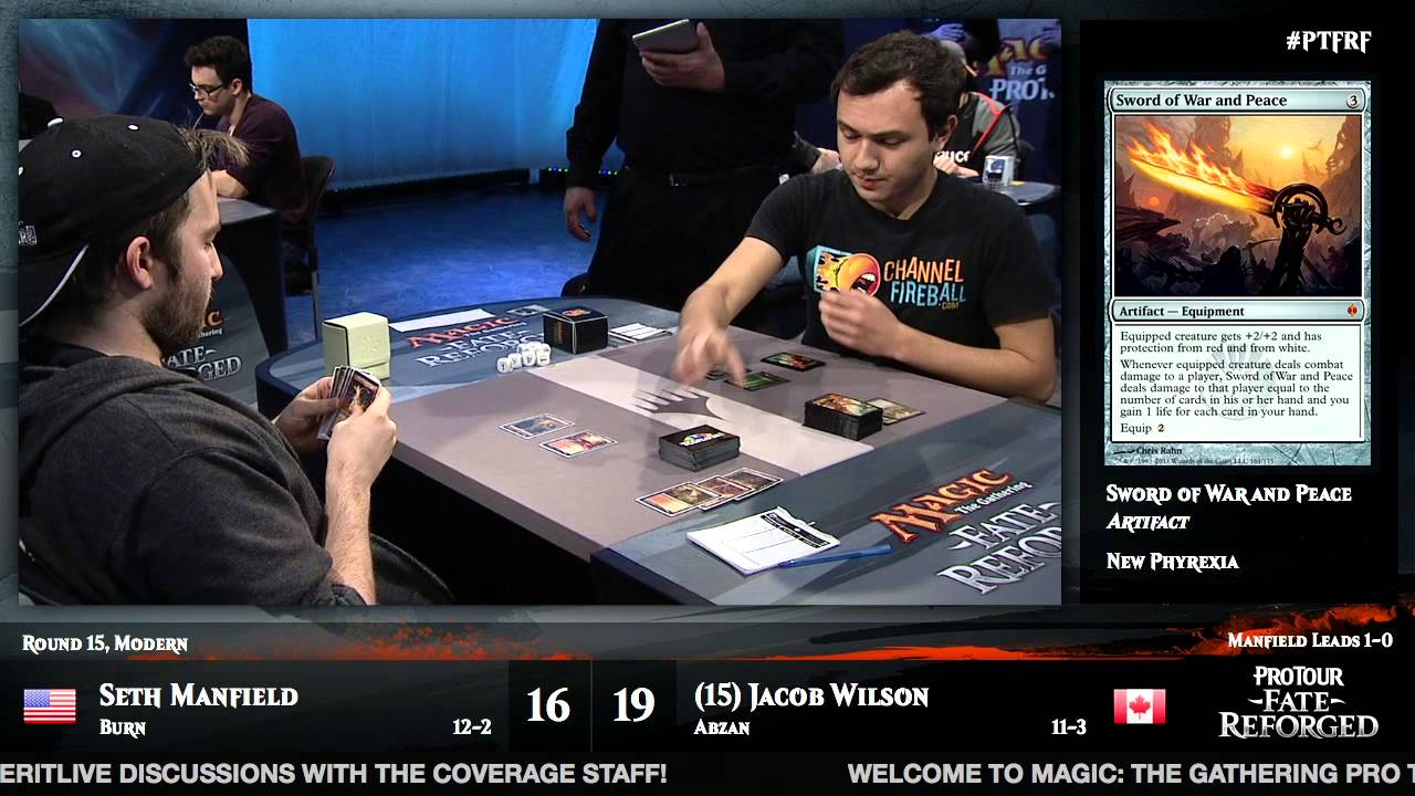 Pro Tour Fate Reforged Round 15 (Modern): Seth Manfield vs. Jacob Wilson
