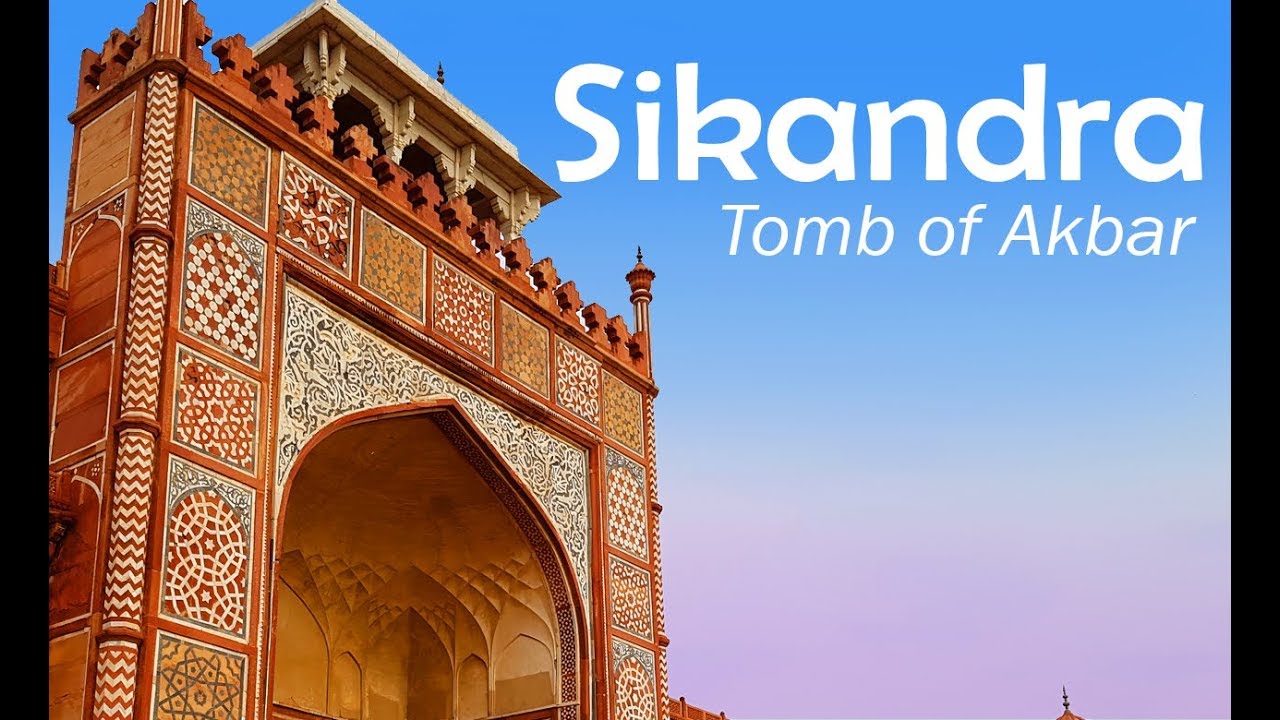 Sikandra Akbar ka Maqbara At Agra Uttar Pradesh - सिकंदरा आगरा - tomb of akbar