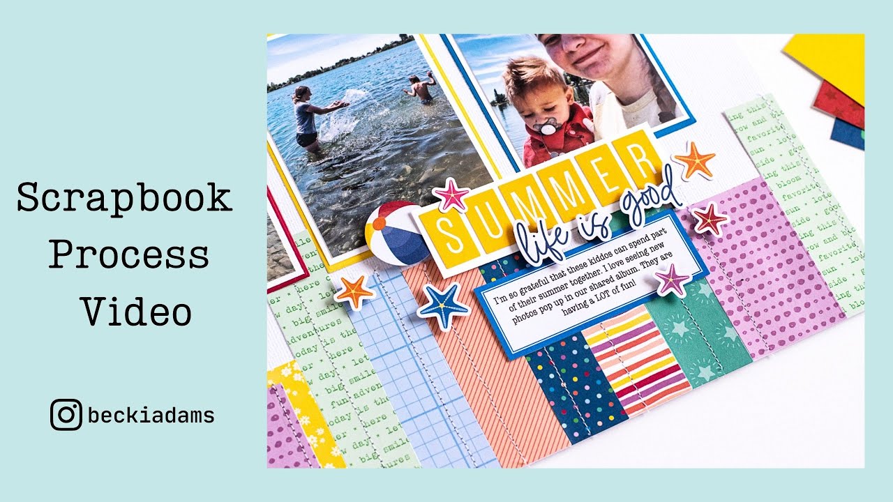 What Do You Do With Scraps of Patterned Paper? | Elle's Studio | Becki Adams | Scrapbooking