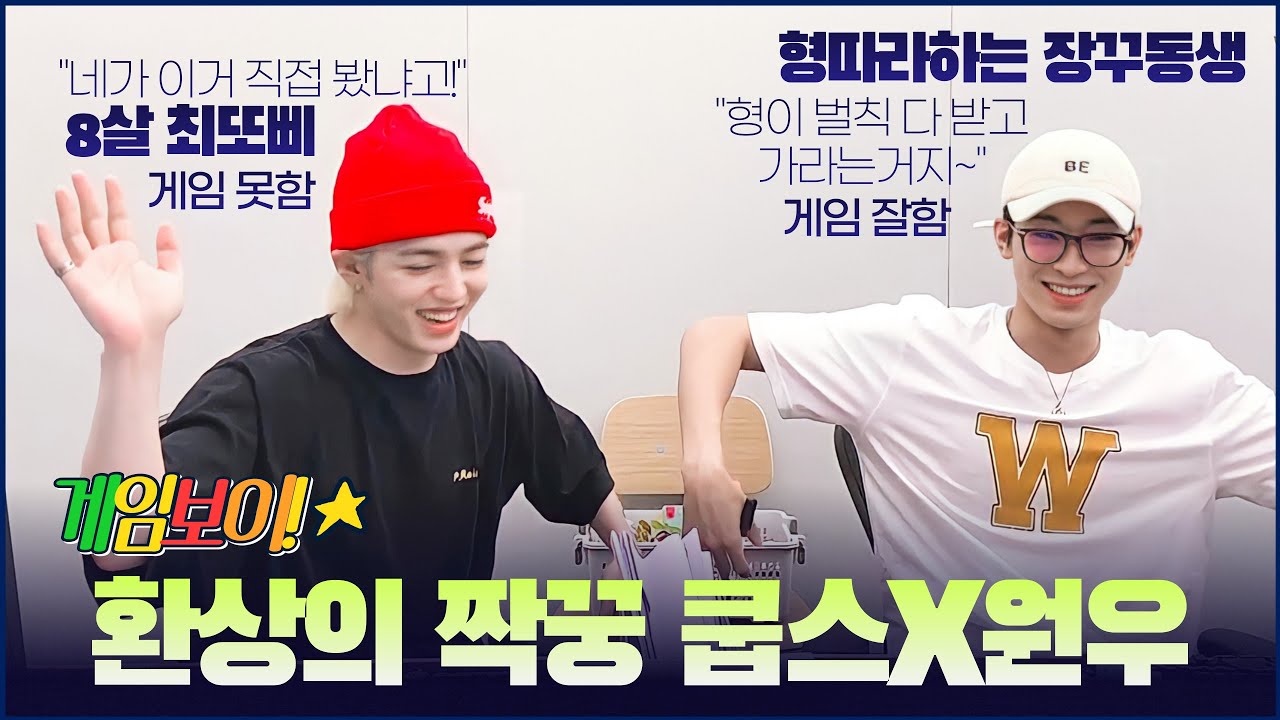 [세븐틴/에스쿱스/원우] 환장하는 환상의 짝꿍 게임보이 케미⭐｜투닥투닥 미니게임