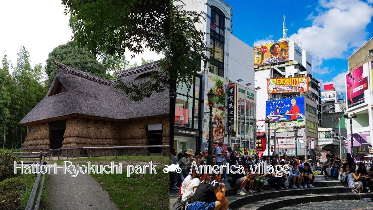 [4K] Hattori-Ryokuchi park - American village