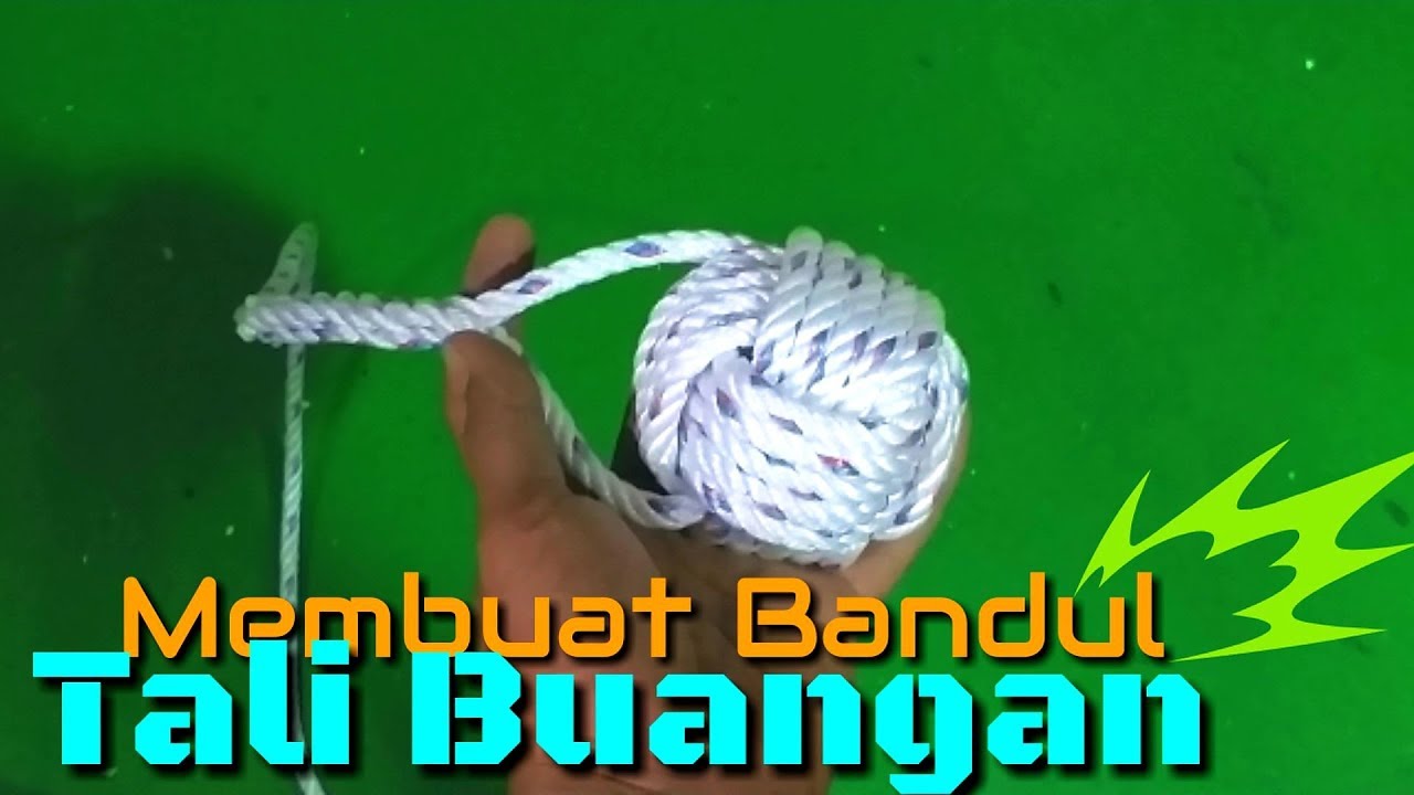 Tutorial Cara Membuat simpul Bandul Tali lempar/buangan,