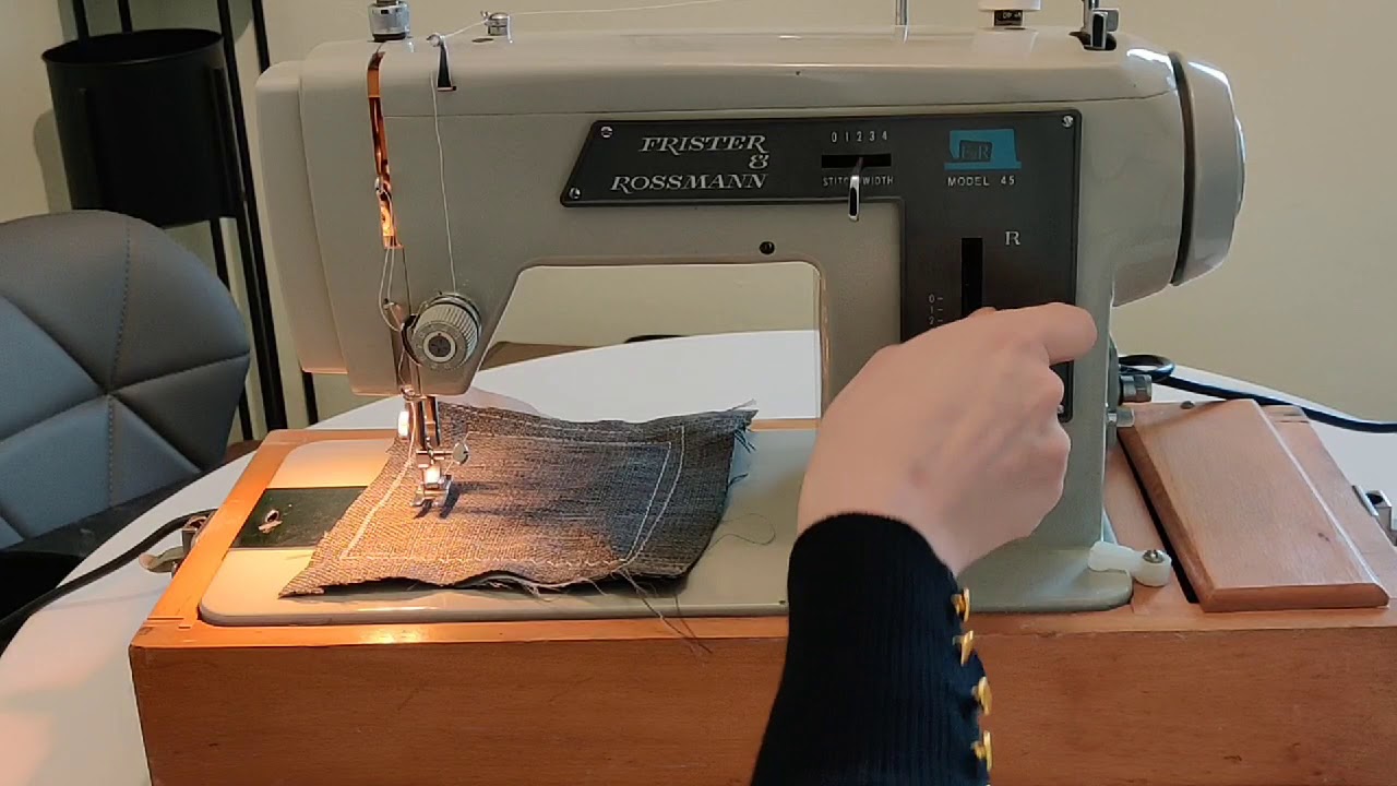 Frister & Rossmann Model 45 Heavy Duty Zigzag Electric Sewing Machine