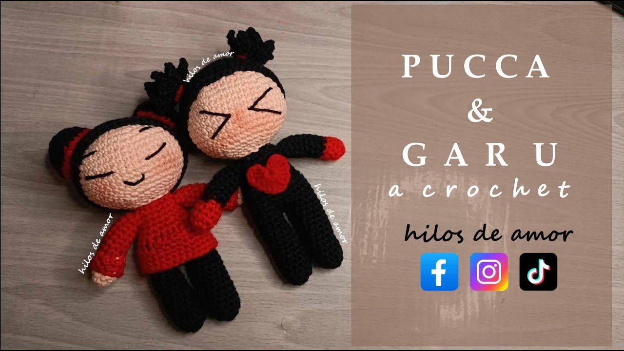 PUCCA & GARU  a crochet | AMIGURUMI | 15 CM | Paso a paso