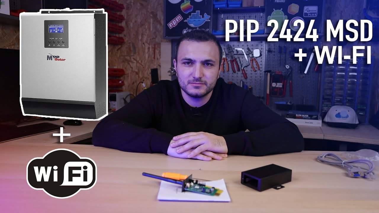 MPP Solar PIP242 MSD WiFi Box configuration install and setup tutorial