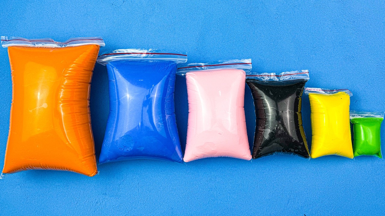 ASMR Clay Unboxing | From Small to Large - Super Satisfying Sounds (4:35 Minutes)