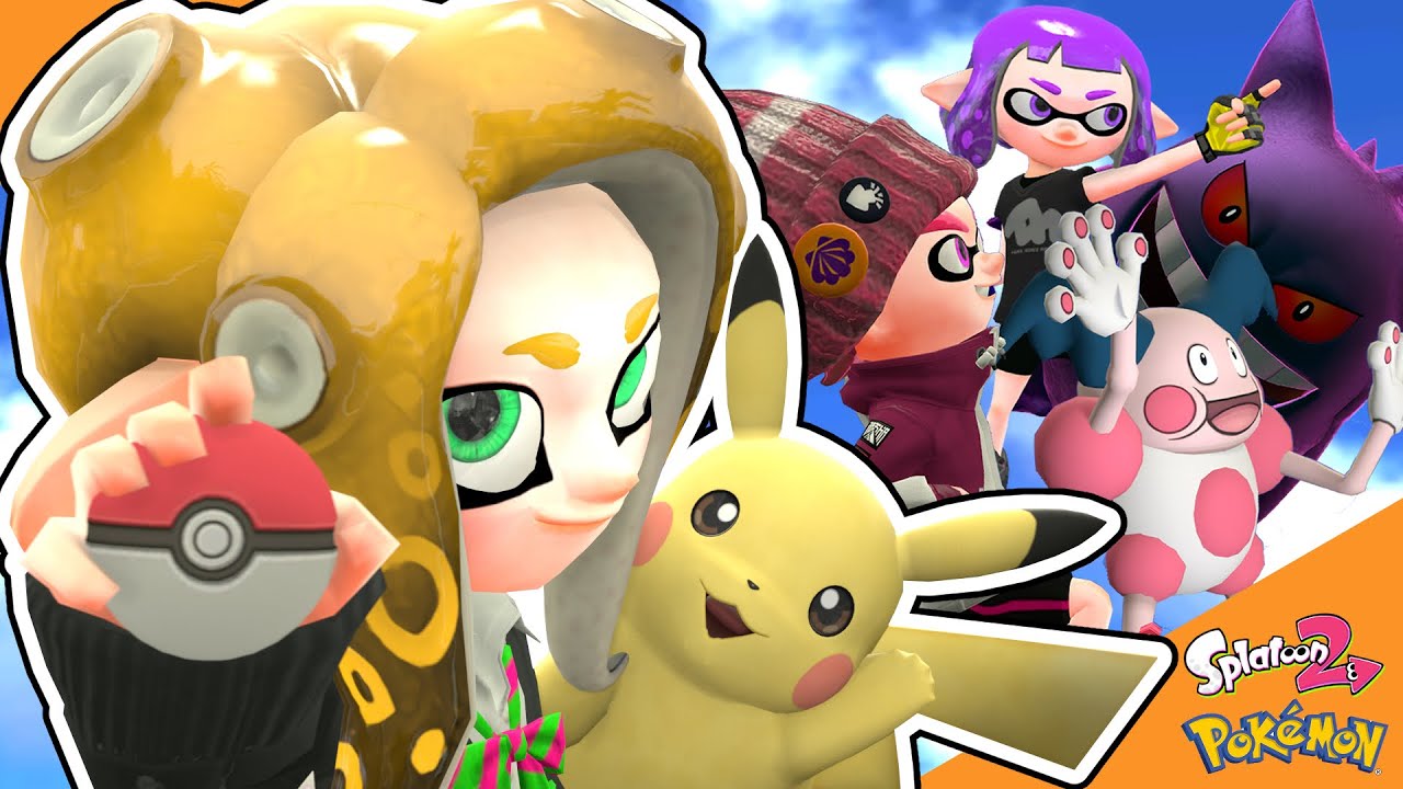 【SFMアニメ】ポケモンと一緒にスプラトゥーンの世界でバトルしたら楽しすぎた【ポケモン / スプラトゥーン】