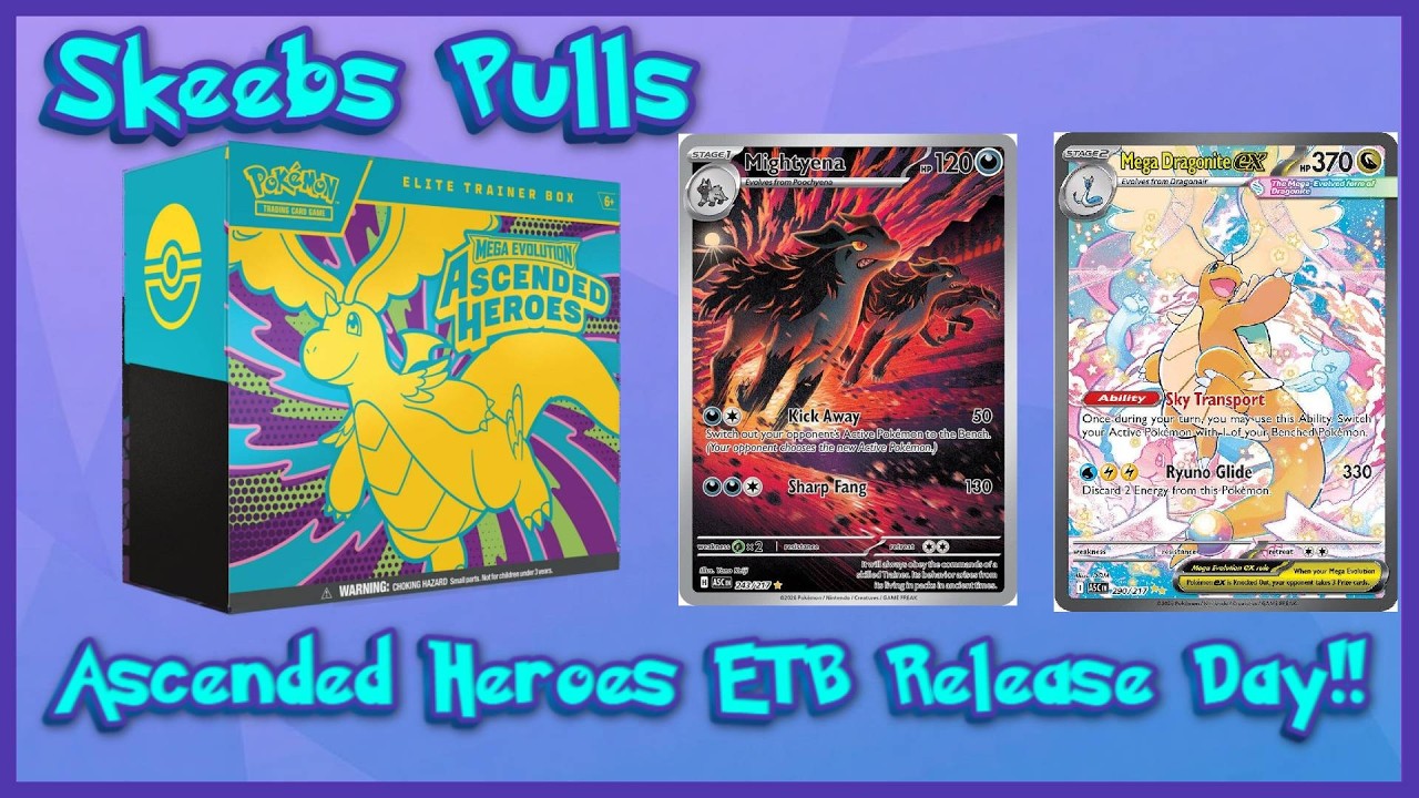 Ascended Heroes ETB Release Day!!