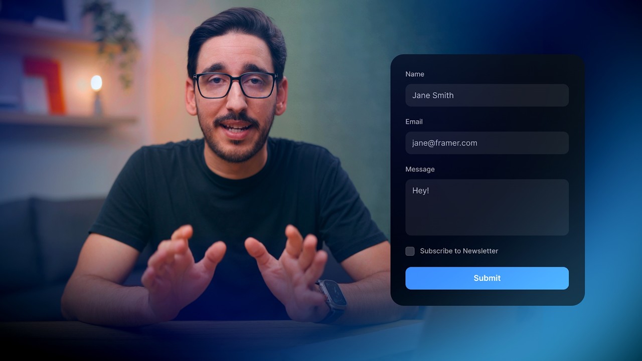 Creating your first form in Framer