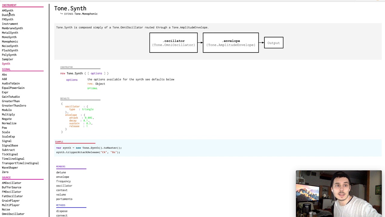 Tone.js & CodePen Part 01 - Making Music with a Web Browser