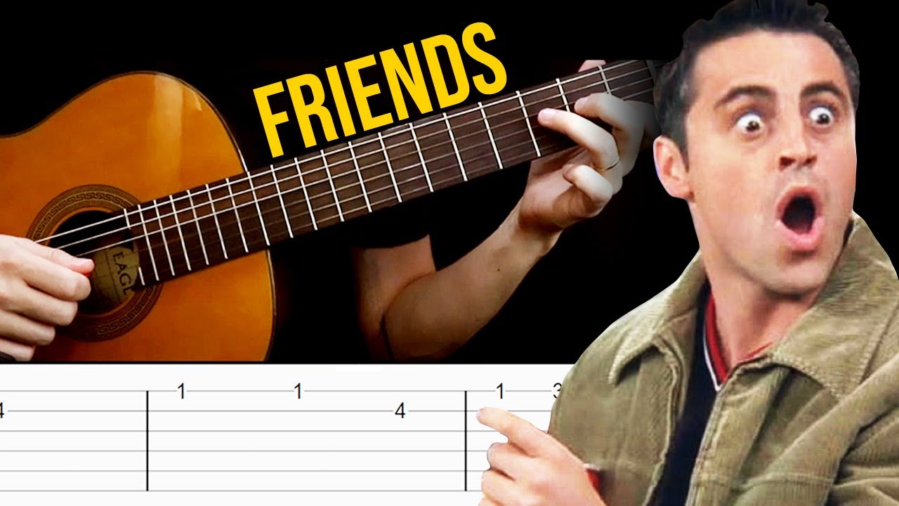 FRIENDS' Theme Song Guitar Tabs Tutorial (I'll Be There For You)