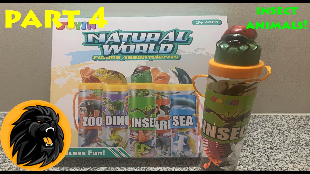Insect Animal Toys Collection 🦇 Part 4 Scorpion Bat Spider Beetle Natural World Bug Animals Toy Set