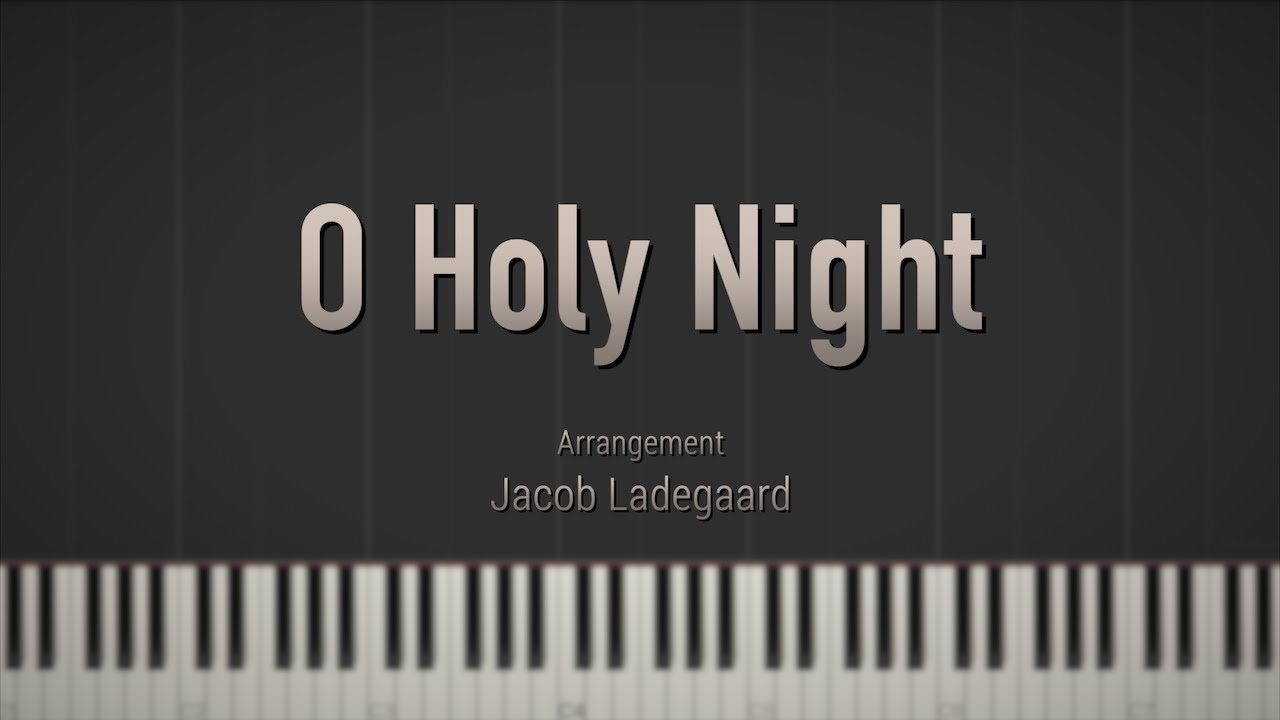 O HOLY NIGHT - Jacob's Piano \\ Synthesia Piano Tutorial