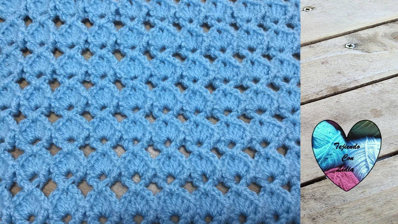 Punto relieve crochet muy fácil paso a paso