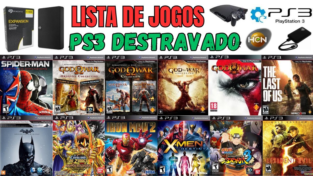 MIL jogos Playstation 3  = Lista Completa  PS3 (CFW ou HEN)