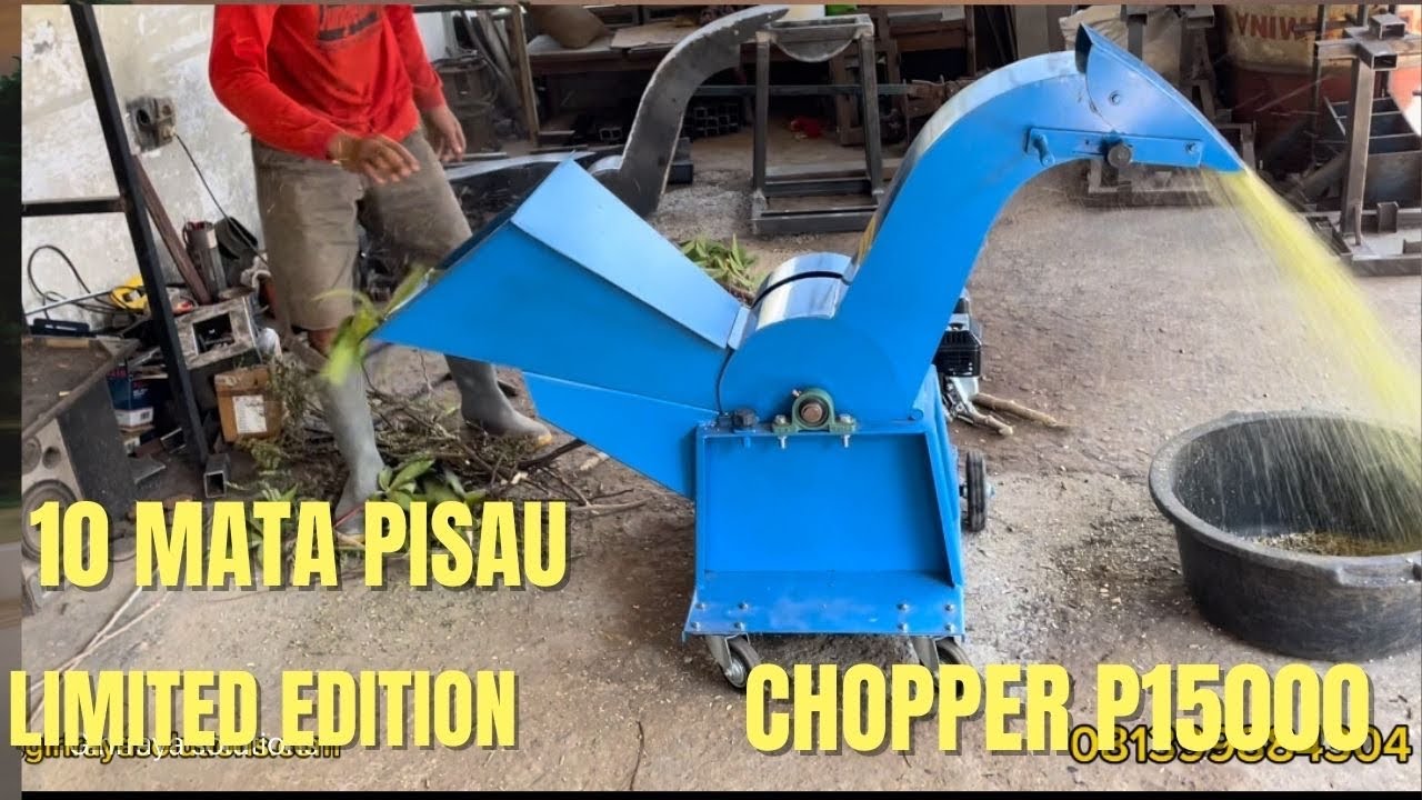 Mesin chopper  10 mata pisau /  untuk Rambanan dan rumput#mesinchopper #mesinpencacahrumput