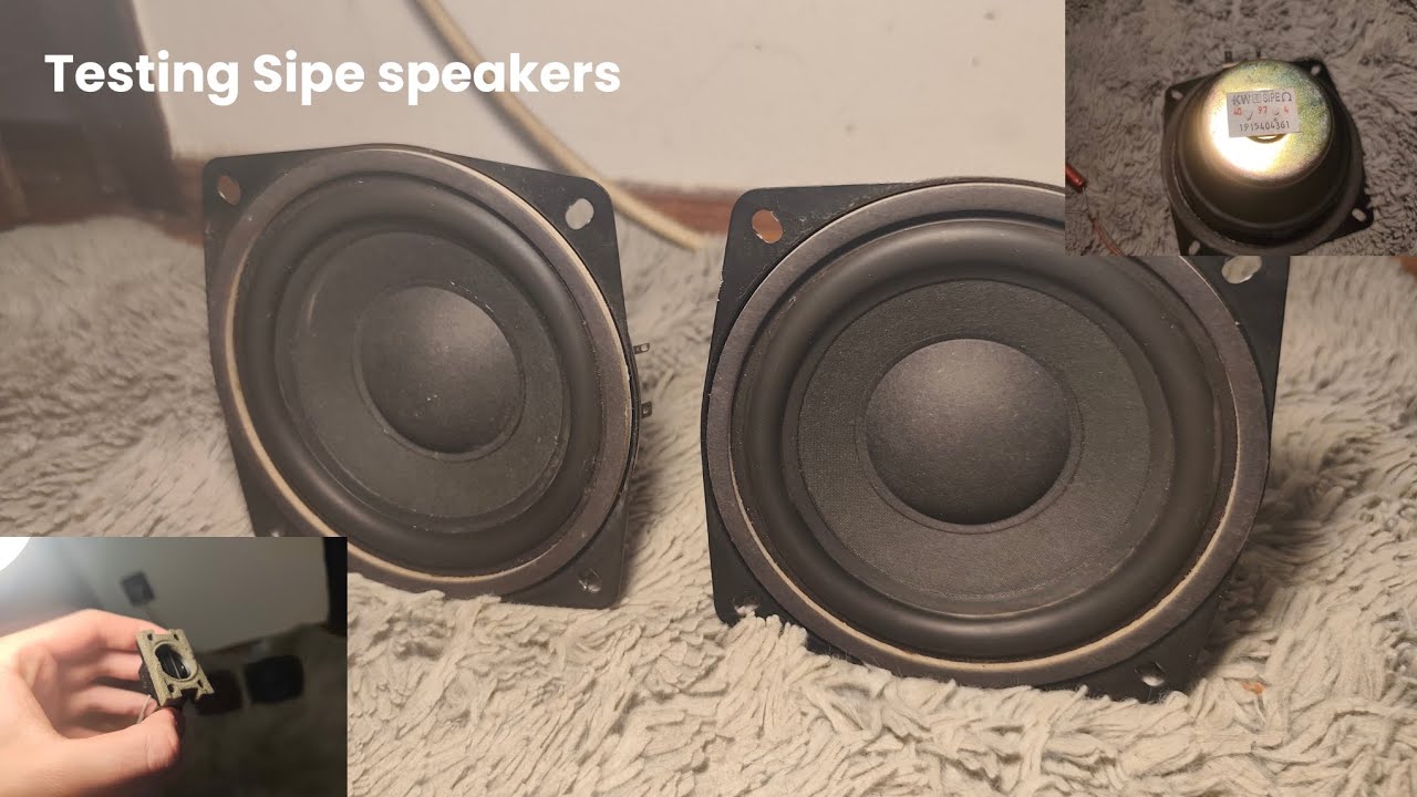 Testing - 2 way Sipe speakers from the grundig M 72-410 reference Tv