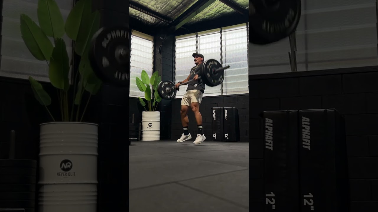 Full workout: 5 rounds: 15 x Chest to Bar 10 x HPC 8 x Burpees over the bar 🥵