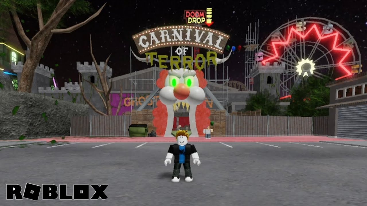 Je m'échappe du carnaval de la terreur sur Roblox 