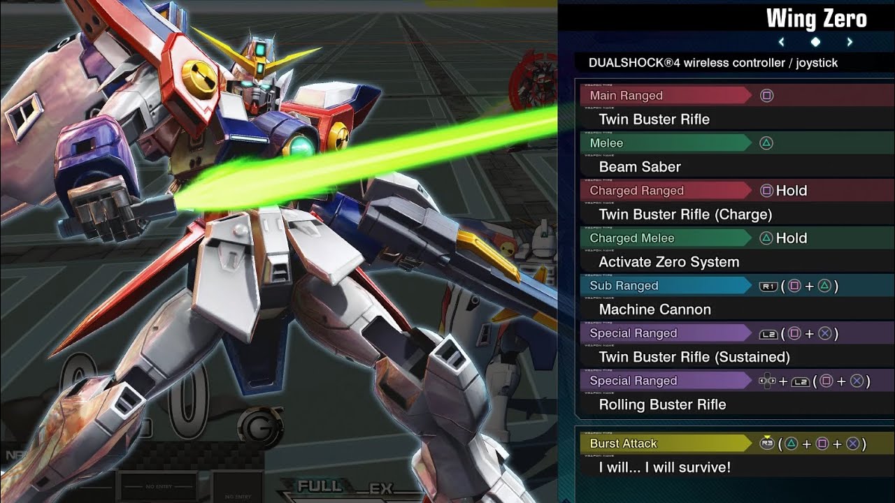 Wing Gundam Zero (Heero Yuy) - Gundam Extreme Versus Maxi Boost ON Combo Guide