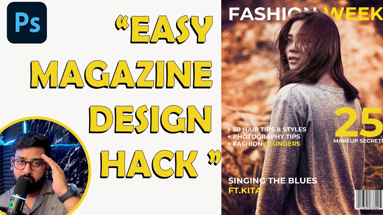 “Design a PRO Magazine Cover in Photoshop  | Full Class”