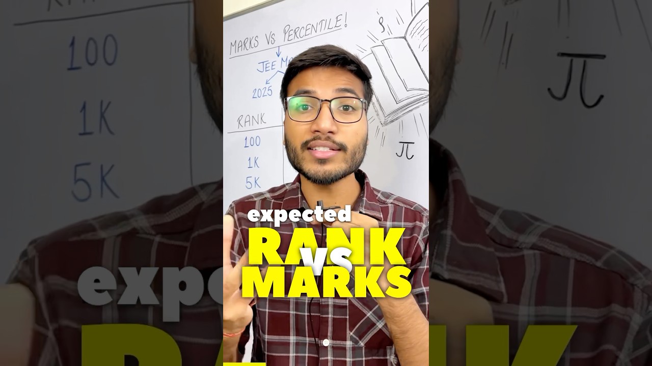 ❌expected RANK vs MARKS for JEE Main 2025 & 2026!!🤯 