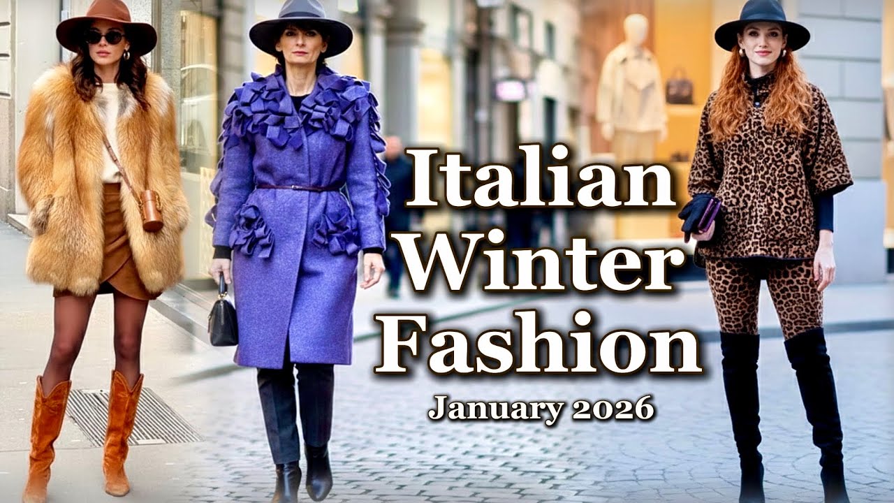Italian Luxury Winter Looks 🇮🇹 How Italian Women Dress in 2026 | Effortless Elegance Street Fashion
