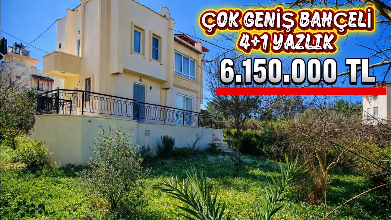 Geniş Bahçeli 4+1 Yazlık Denize Yürüme Mesafesinde #satılık #villa #villaturu #evturu #türkiye #arsa