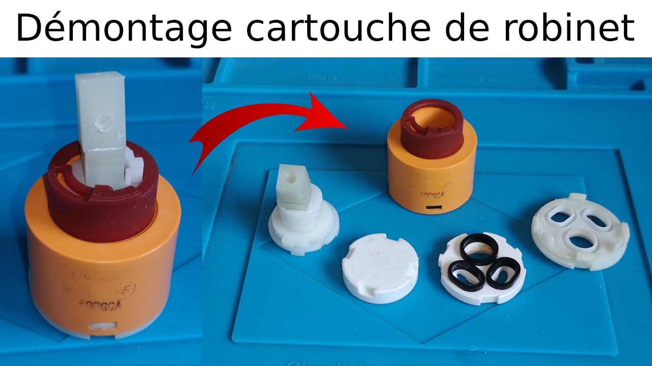 Comment démonter la cartouche cylindrique d'un robinet mitigeur à levier: démontage, ouverture