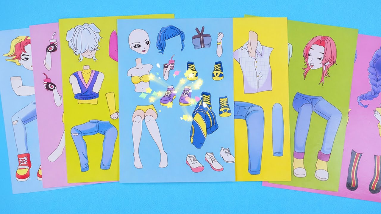 |Sticker Book DIY| KPOP Demon Hunters: DIY Paper Doll Wedding Dress Up & Sticker Book Ep2