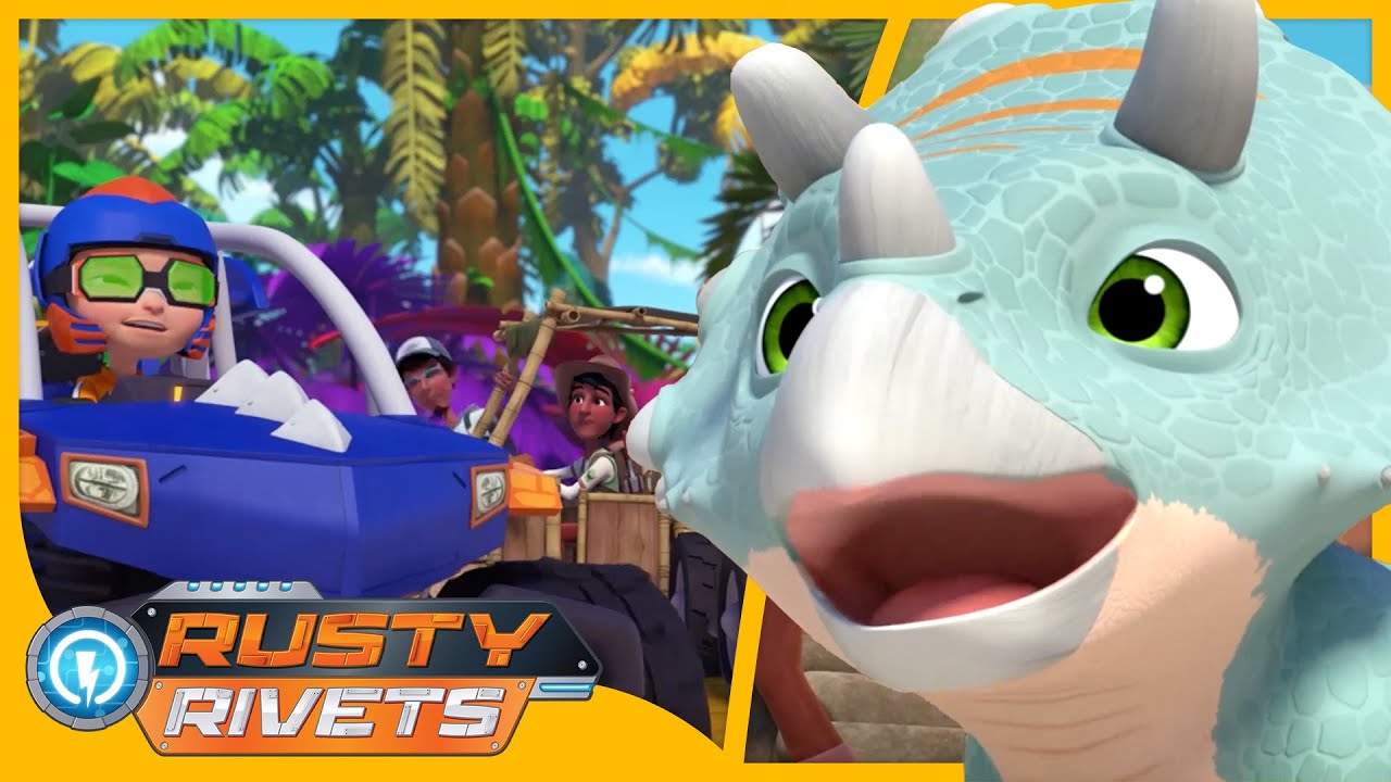 Rusty&rsquo;s Triceratops Trouble +MORE | Rusty Rivets | Cartoons for Kids