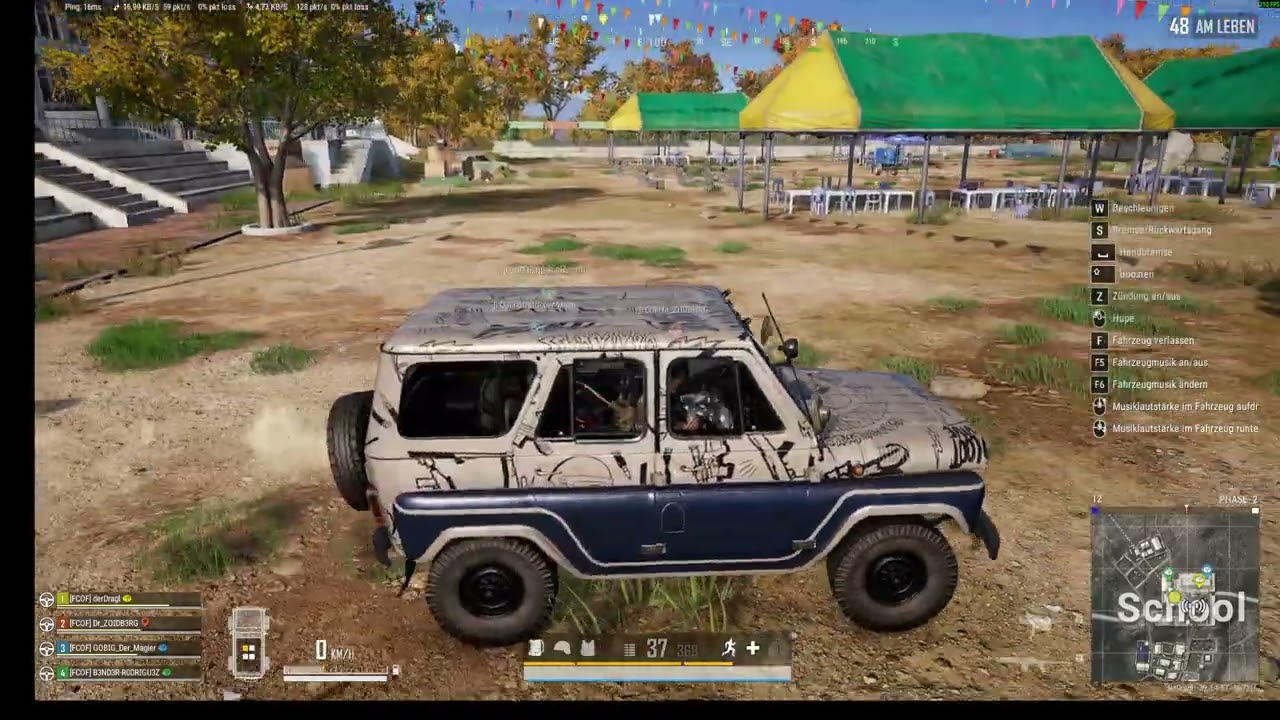 PUBG: FCOFs, Zoid, B3ND3R, Gobig und ich beim Neujahrsempfang in Taego!